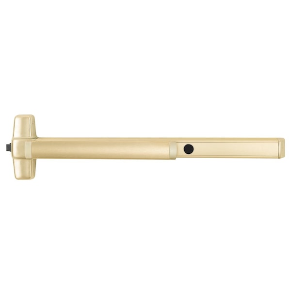 Grade 1 Rim Exit Device, 48-in, Classroom, Cylinder Dogging, Pull, Rim, Satin Brass Fnsh, Non-Handed